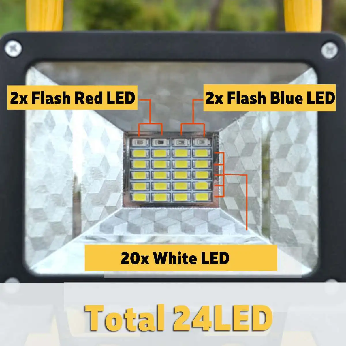 Аккумуляторный СВЕТОДИОДНЫЙ поисковый светильник портативный Точечный с 24