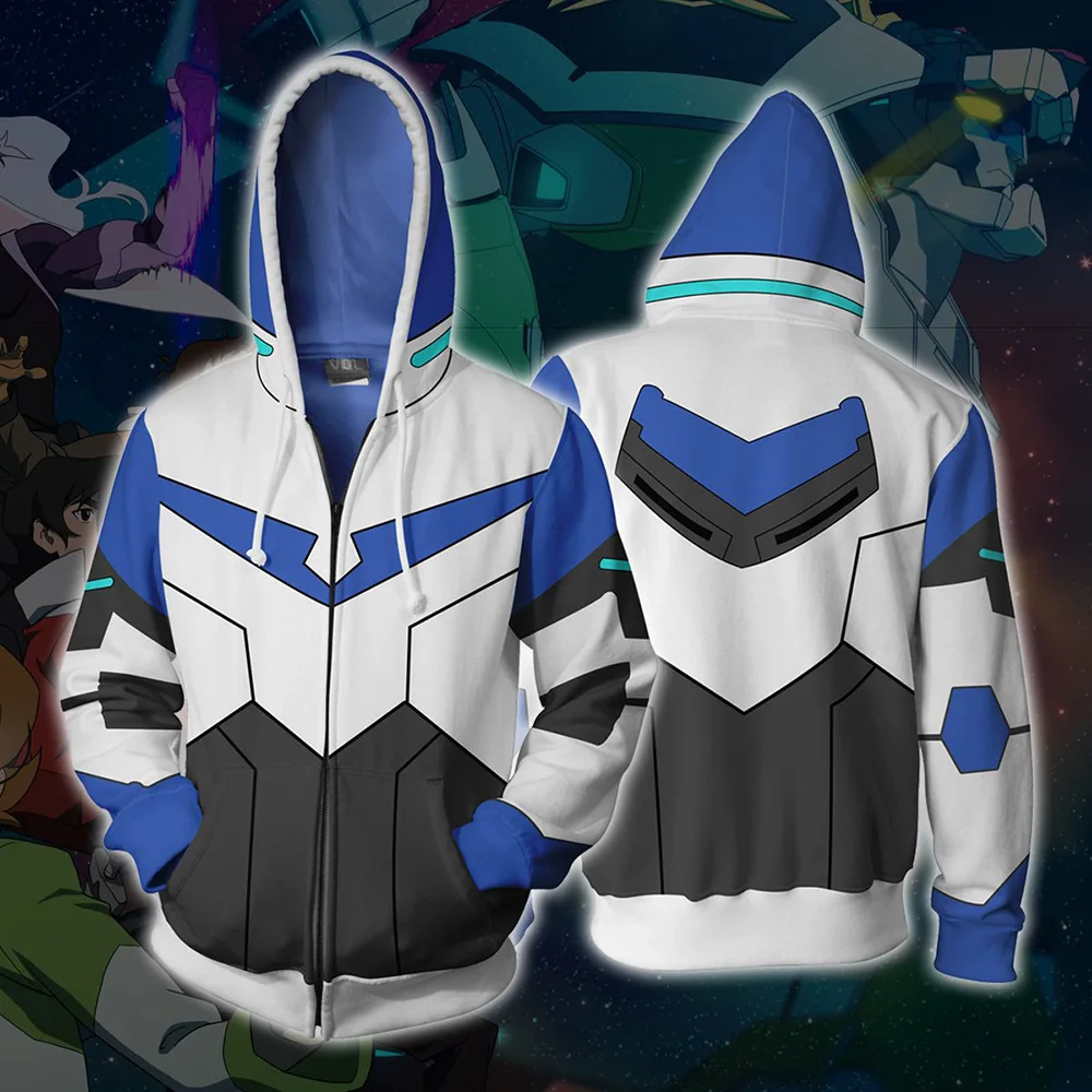 Voltron:Legendarys Defender 3d толстовки Shiro/Keith/hunk/Pidge/Princess Allura для косплея куртки с 3D