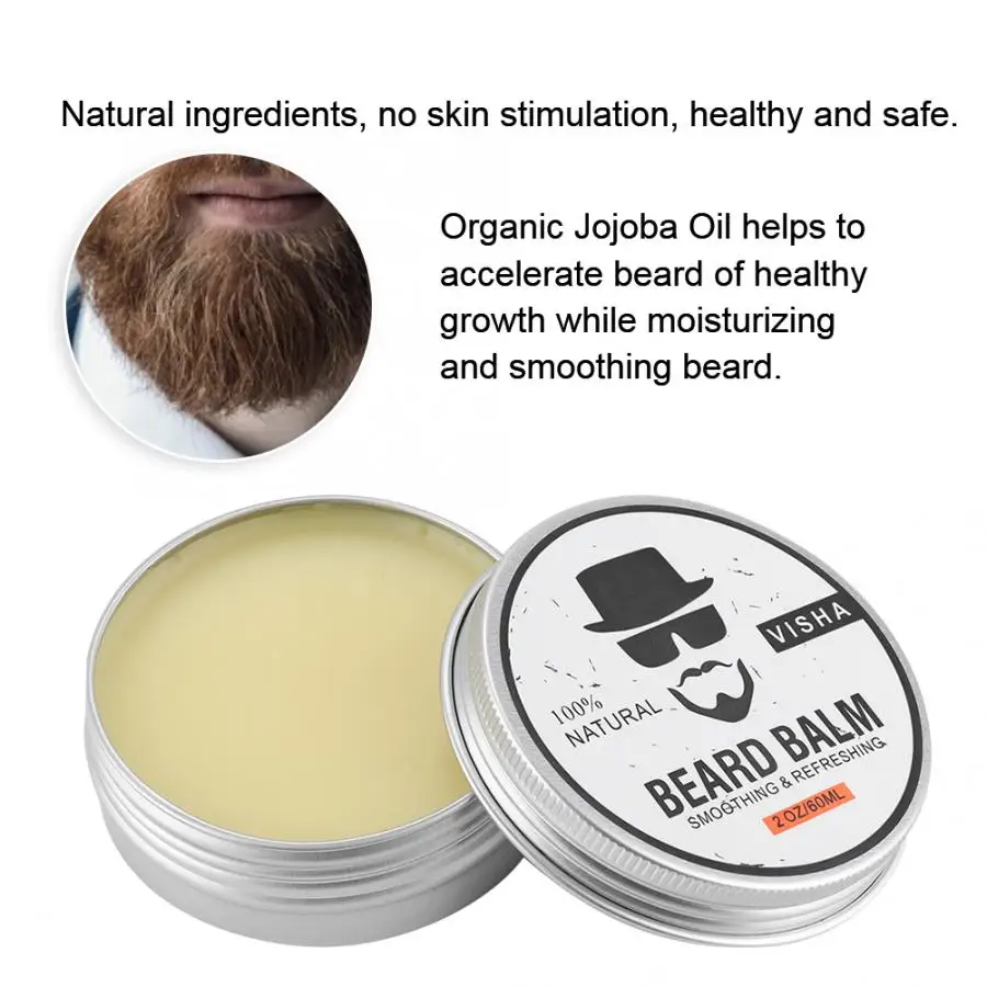 Продукты для волос 60 г натуральный бальзам ухода за бородой усы увлажняющий
