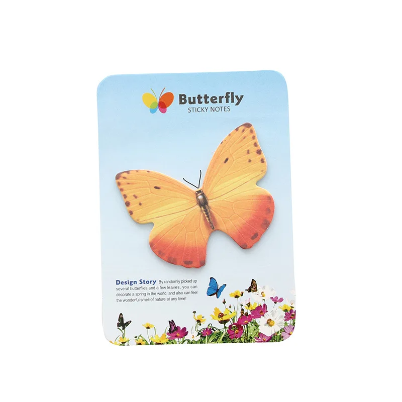 1Piece Cute Butterfly Memo Pads Kawaii Sticky Paper Writing For Kids Gift Korean Creative Stationery School Office Supplies |