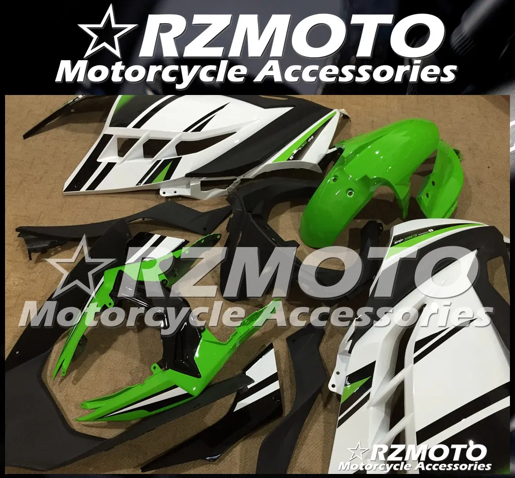ABS обтекатель кузова комплект пригодный для Kawasaki Ninja300R 13 14 15 16 17 Ninja250R EX250 EX300 2013 2014