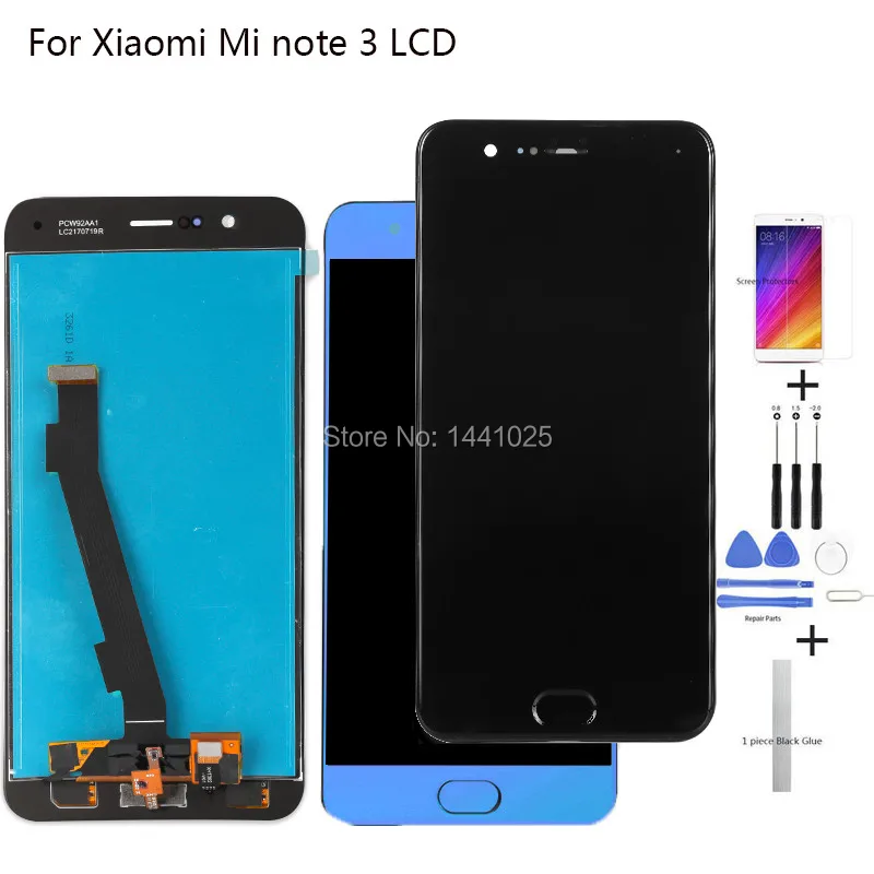 

Display Screen Replace For Xiaomi Mi Note 3 LCD Touch screen 5.5 inch black blue For Xiaomi Note 3 LCD Touch screen With Frame