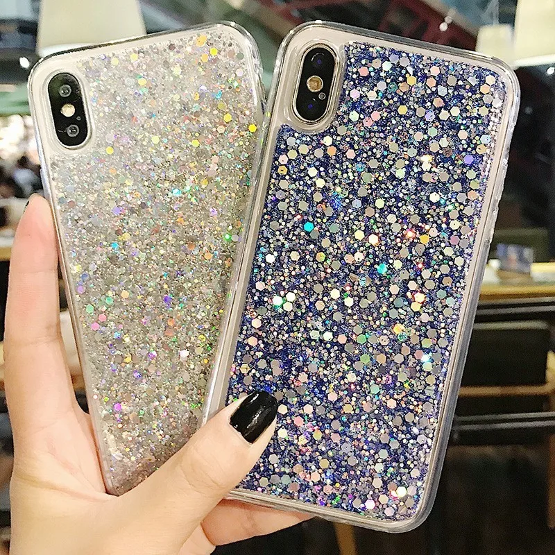 Наклейки на ногти сердечки чехол для iphone X XR XS MAX Жидкий зыбучие пески 6 S 7 8 Plus