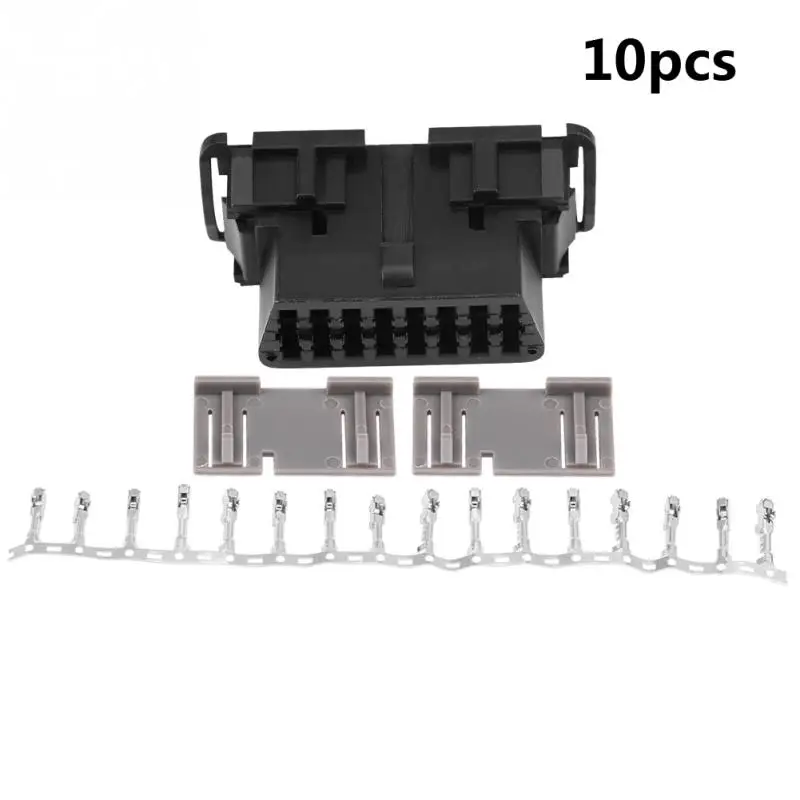 OBD2 II 16Pin Female Connector OBDII Cable Car Auto Adapter Plug Shell Kit for Kia J1962 car tools Diagnostic Tool | Автомобили и