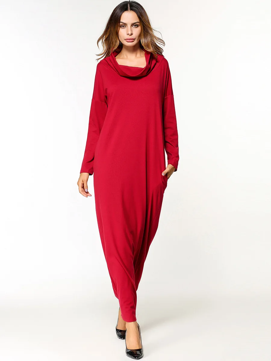 Повседневное мусульманское длинное платье для девочки abaya длинные халаты рукав