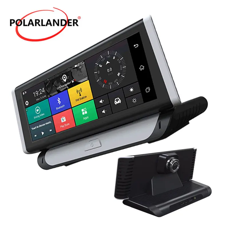 1280*400 8 дюймовая камера с двойным объективом Bluetooth видеорегистратор DVR