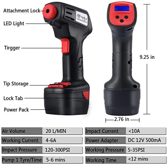 Портативные воздушные компрессоры аккумуляторные шины Аккумуляторный