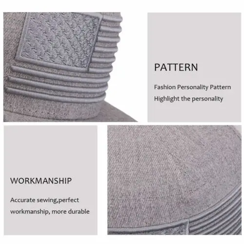 Мужская бейсбольная Кепка Snapback новая черная простая в стиле хип хоп Регулируемая