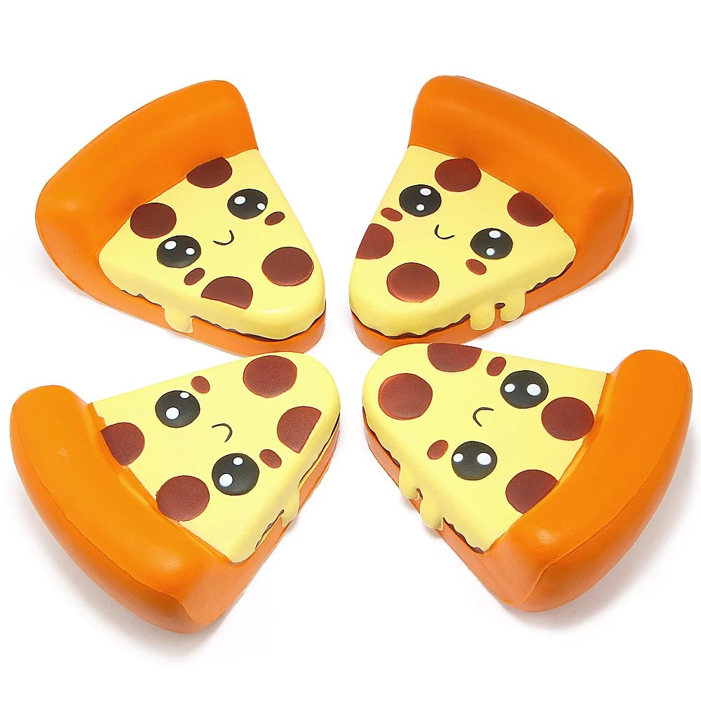 Kawaii мягкие игрушки для пиццы кремовые ароматизированные медленно