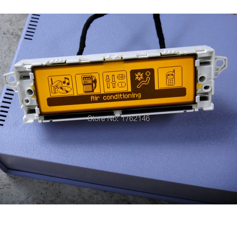 Оригинальный Автомобильный белый корпус желтый экран Поддержка USB Bluetooth 2 зонный