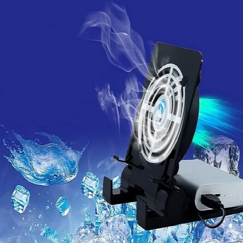 USB Настольный вентилятор для телефона тихий Охлаждающий радиатор со складной