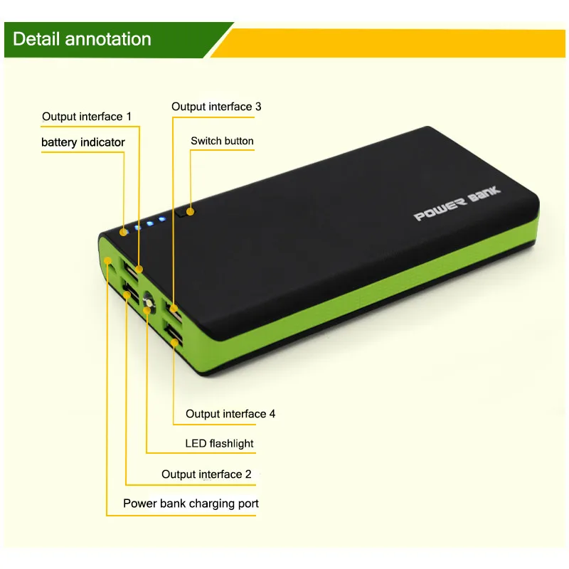 LEORY DIY 5 в двойной USB 6*18650 Блок питания батарея корпус мобильный телефон зарядное