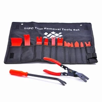 13 pcs car tools nylon auto trim removal set with clip pliers and fastener removers