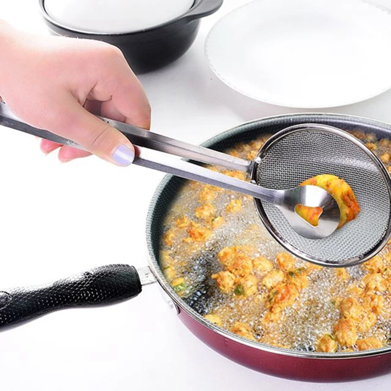 Многофункциональная фильтрующая ложка с зажимом пищевой кухонный салатный