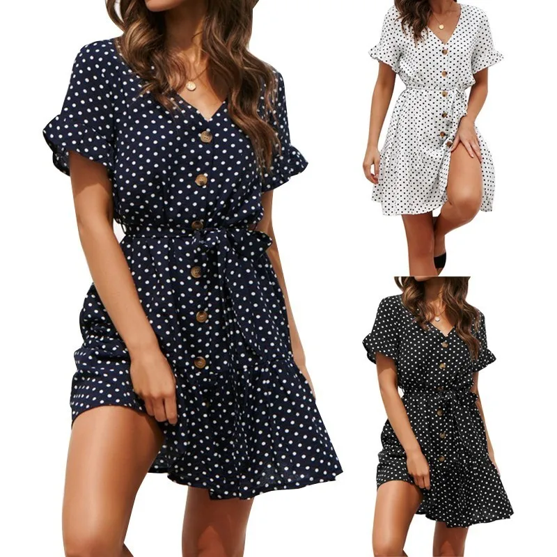 ENXI Chiffon Dot Maternity Dress Summer Wear 2019 New Fashion Premama Dresses For Pregnant Women Pregnancy Clothing | Мать и ребенок