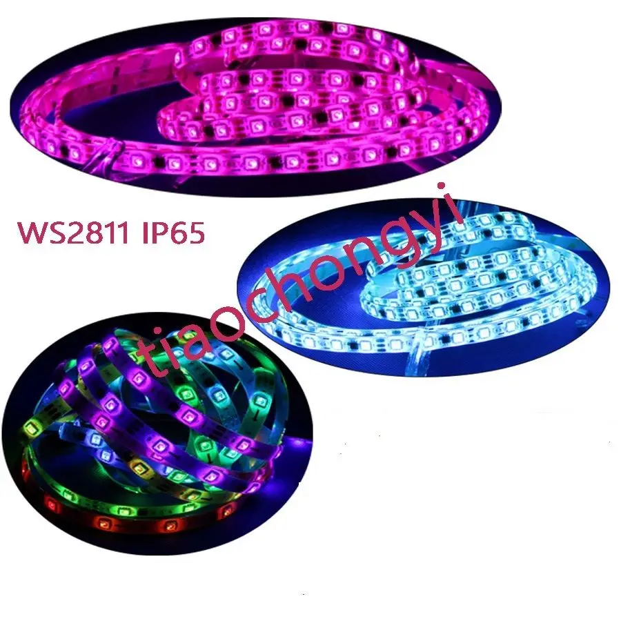 WS2811 5050 полноцветная Мечта Цвет RGB Светодиодная лента 5 м 150 300 450 светодиодов