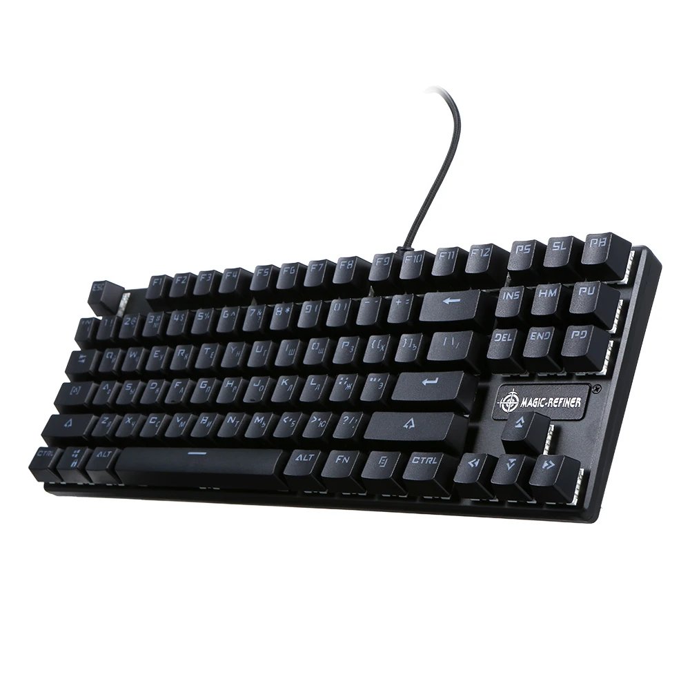 Механическая клавиатура MAGIC REFINER 87 клавиш игровая с синим переключателем
