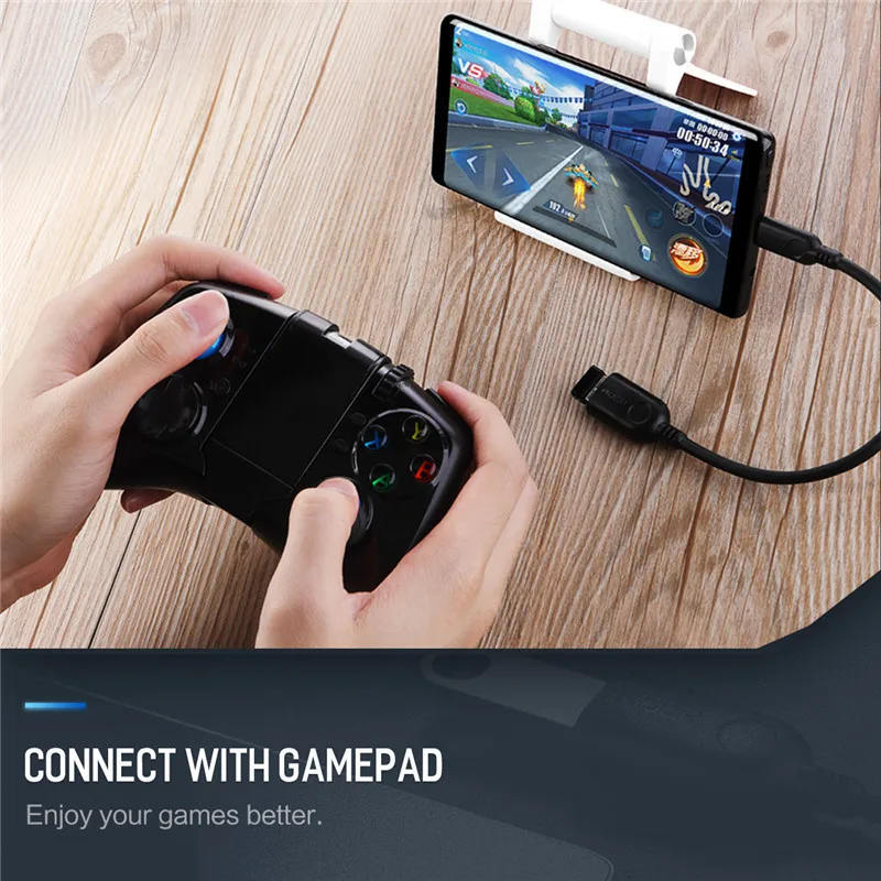 Рок Micro USB к Usb Otg адаптер для samsung Xiaomi huawei Micorusb 2 0 Женский конвертер мобильный