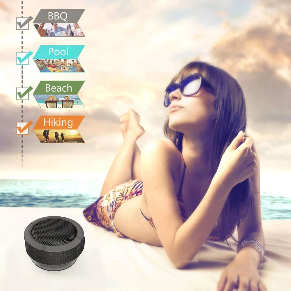 Горячая TTKK Hands-Free Душ динамик Bluetooth водонепроницаемый беспроводной с 5 Вт драйвер