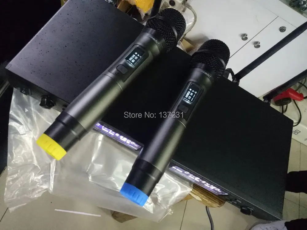 UHF истинное Разнообразие беспроводной микрофон Baomic BM 8500 двойной Ручной для КТВ