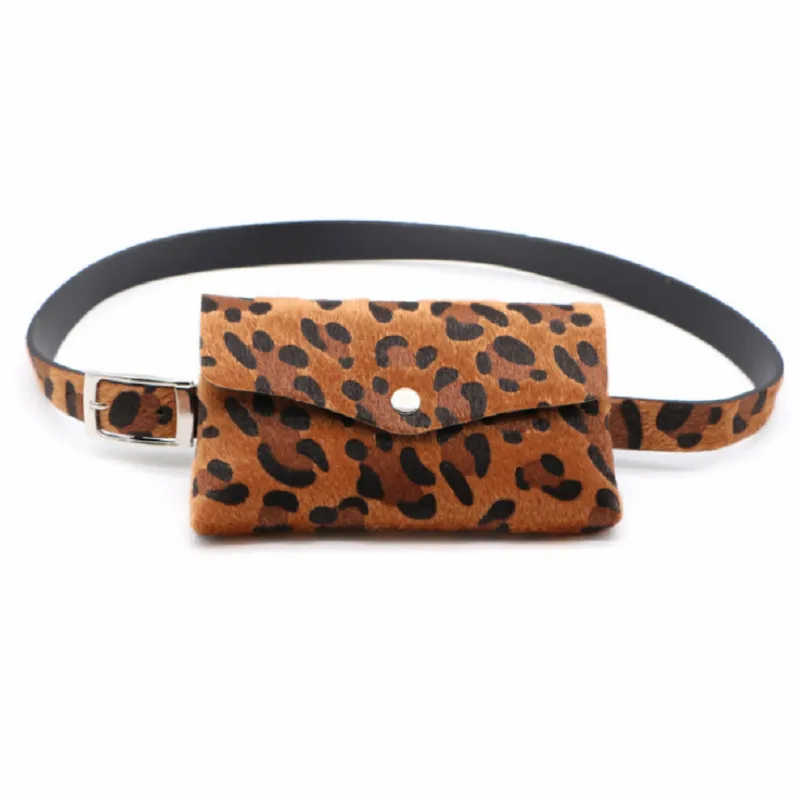 Женская нейлоновая мини сумка с леопардовым принтом летняя 2019|Поясные сумки| |