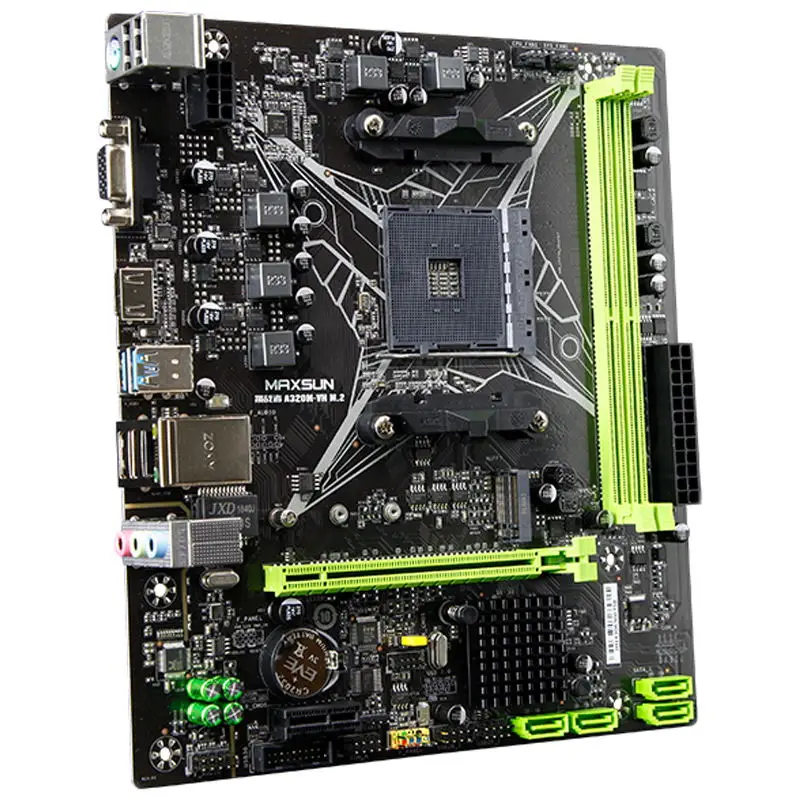 MAXSUN A320M ВХ M.2 материнской платы с чипсетом AMD M ATX двухканальный DDR4 SATAIII USB3.1