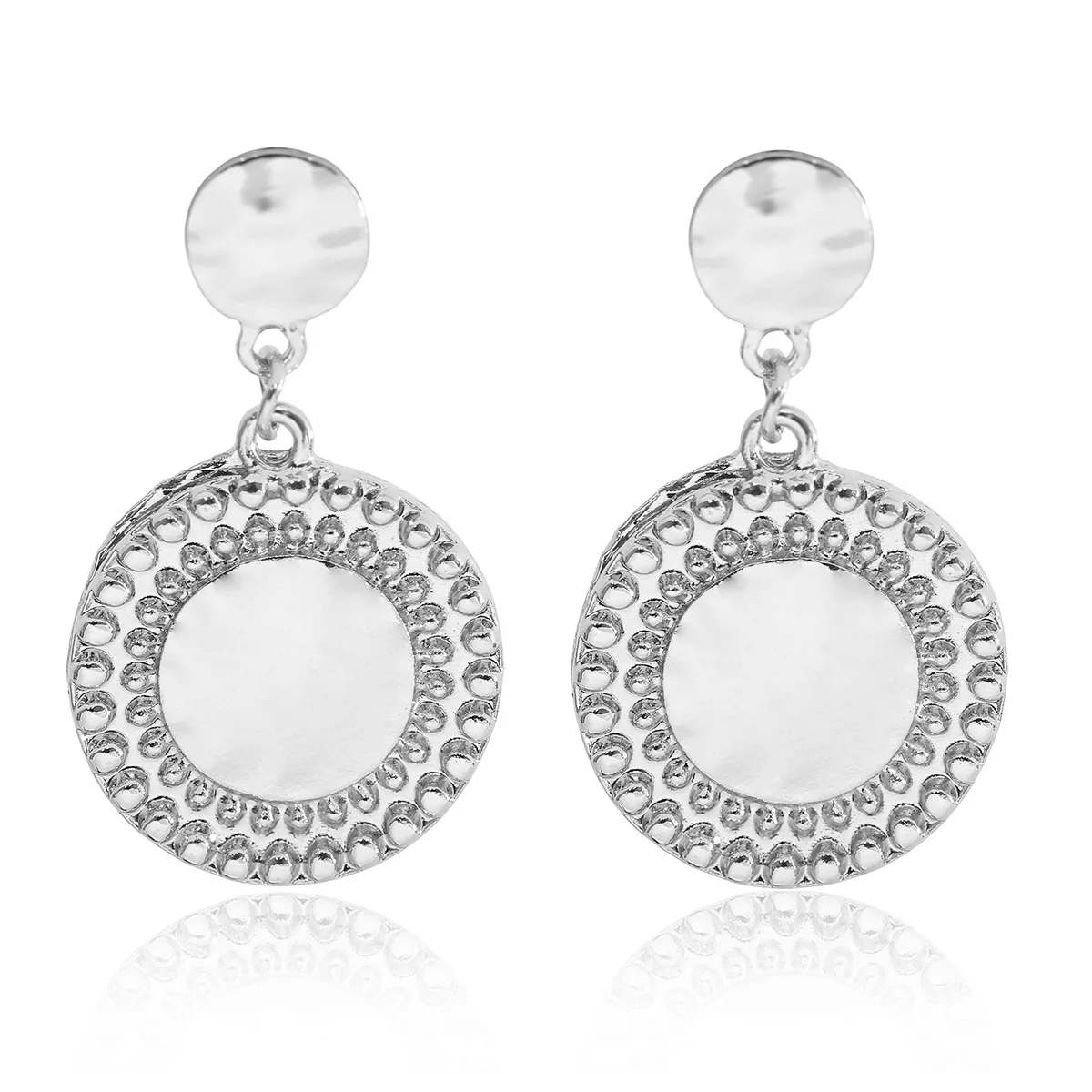 Новые Популярные стильные модные серьги с портретом золотистые этнические