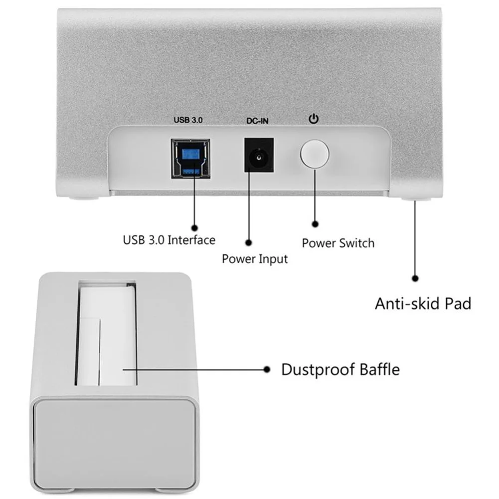 OPQ-OIMASTER US Plug USAP HDD Docking Station 5Gbps Super Speed USB 3.0 To SATA Hard Drive For 2.5 Inch/ 3.5 I | Компьютеры и офис