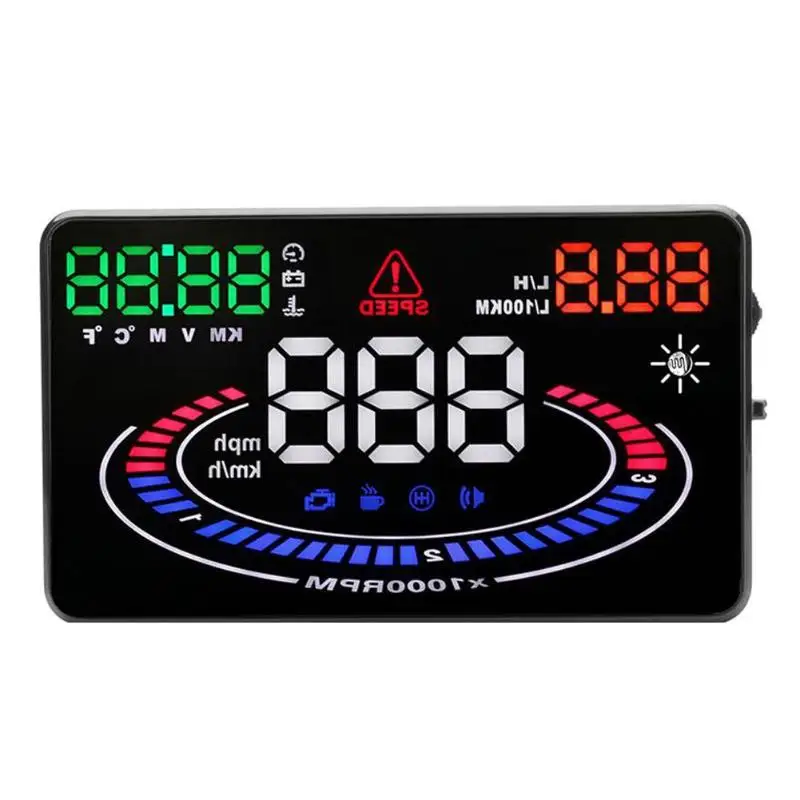 E300 5 &quotУниверсальный OBD2 автомобильный HUD GPS дисплей