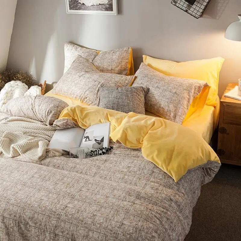 Casal Colcha Y Conjuntos Edredon Matrimonio Cobertor Nordico Ropa De Cama постельное белье хлопок простыня и