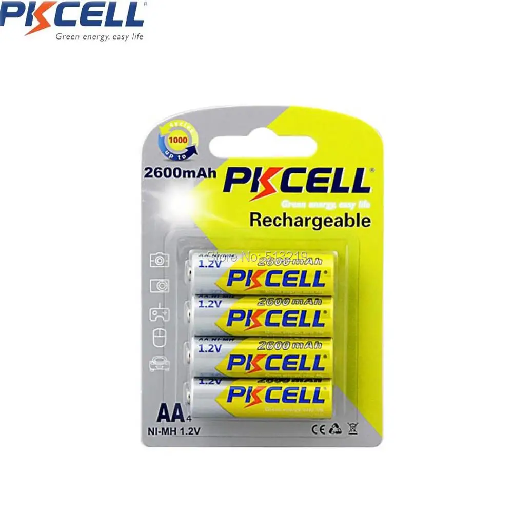 Аккумуляторные батарейки PKCELL AA 16 шт. 2600 мАч 1 2 в А | Электроника