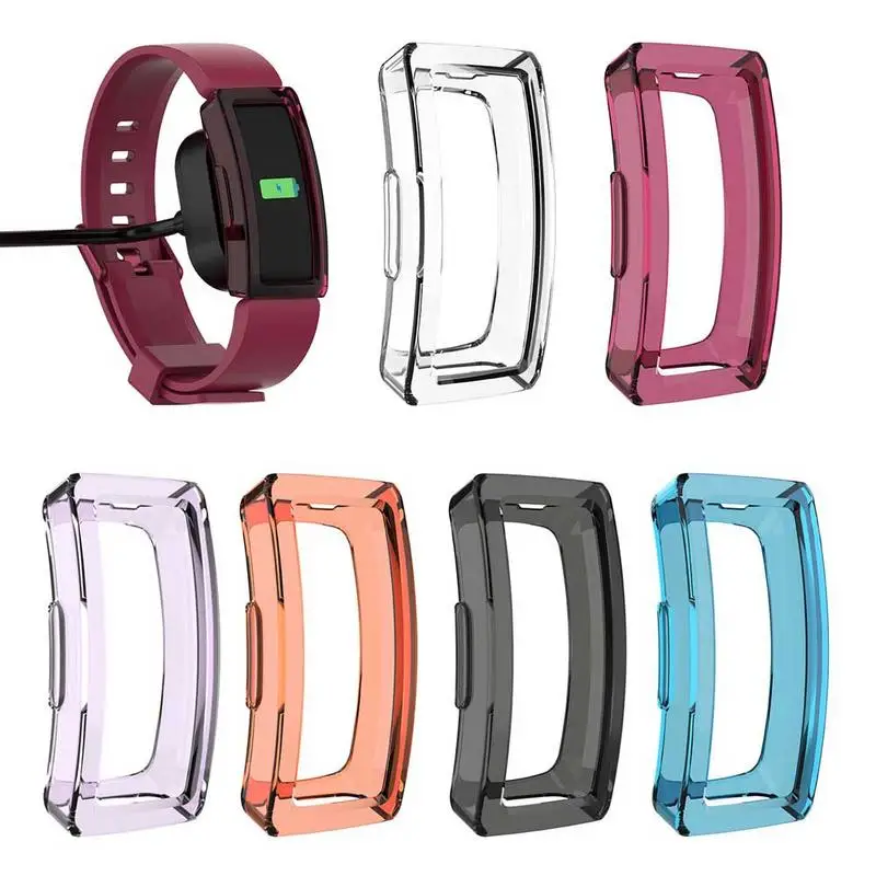 Смарт-часы ТПУ защитный чехол для Fitbit Inspire HR фитнес-трекер прозрачный |
