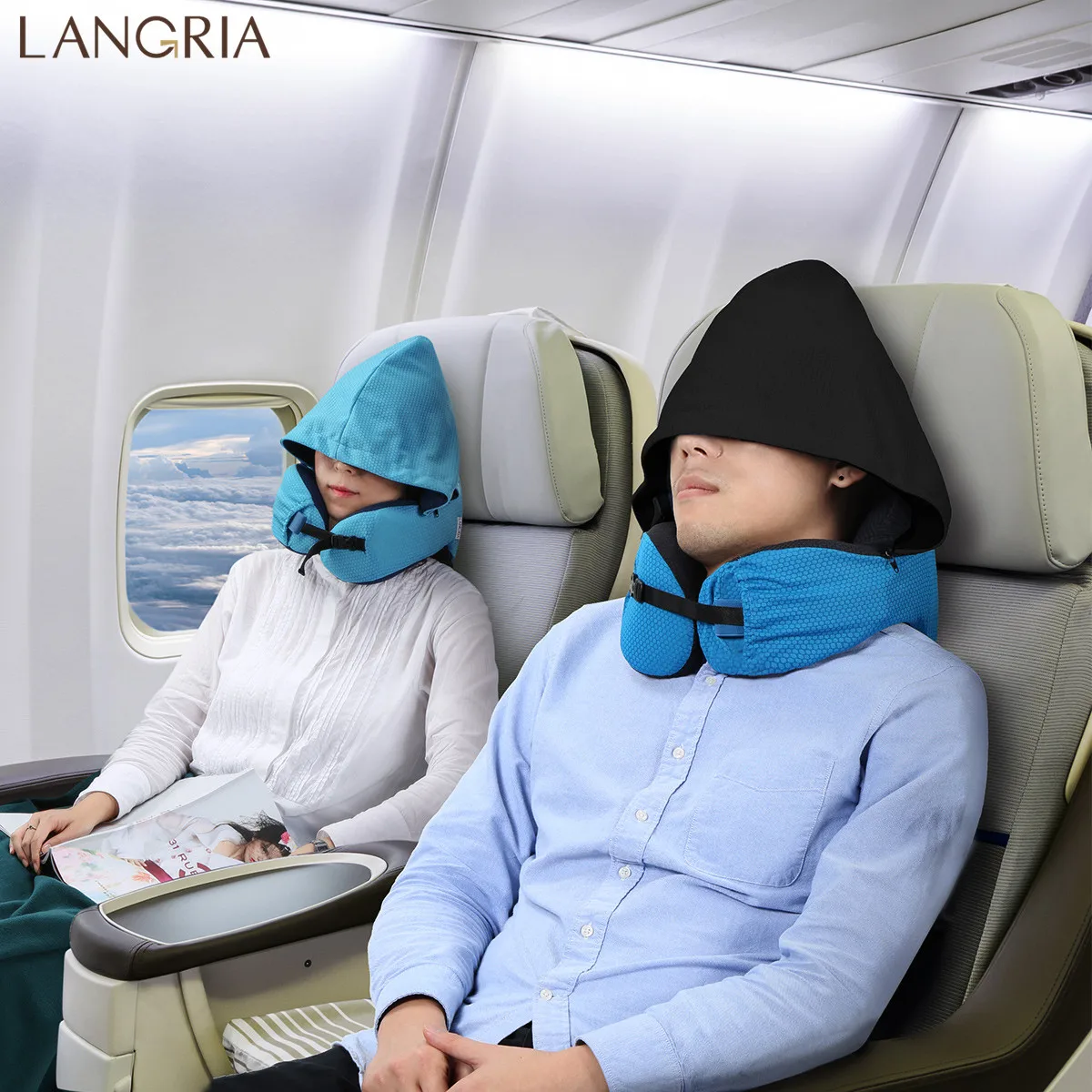LANGRIA пара костюм 6 в 1 длинный астронавт памятная Пена Подушка для путешествий со