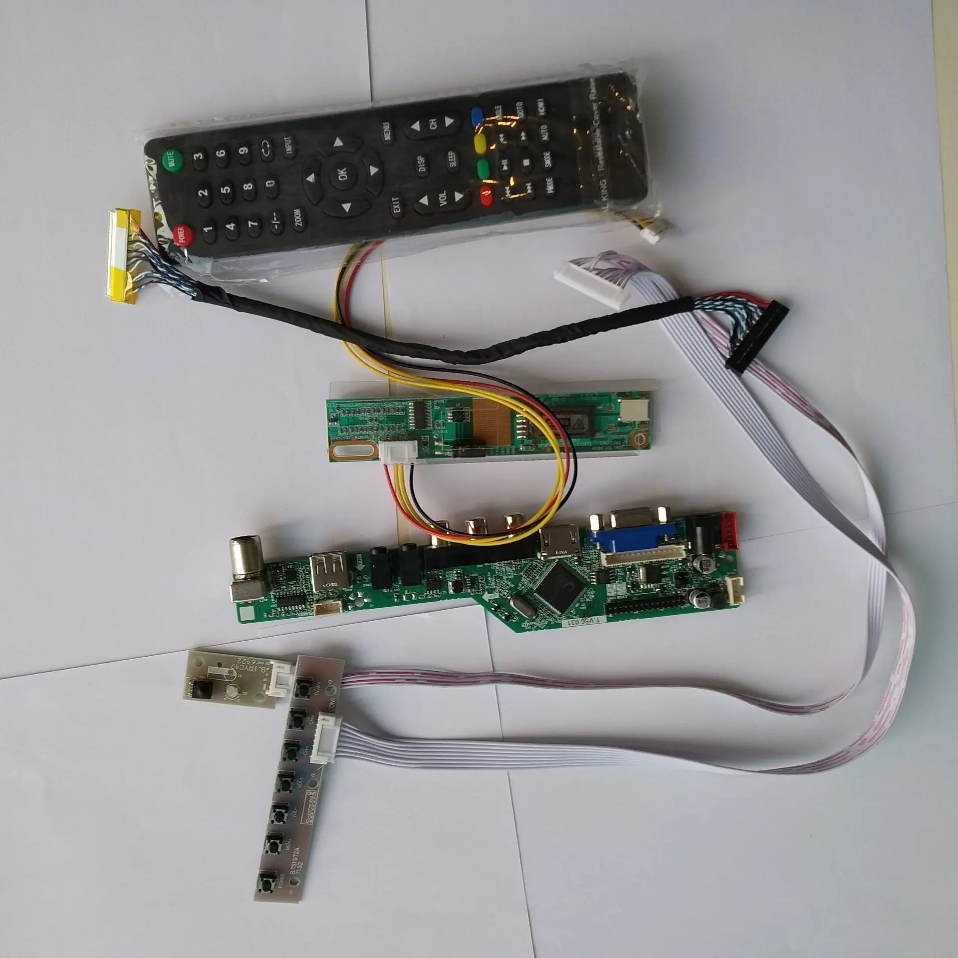 ЖК-дисплей светодиодный Аудио ТВ HDMI USB VGA AV контроллер плата комплект для m170etn1.1