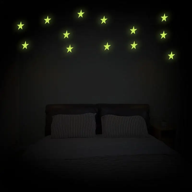 Ночная наклейка s украшение звезды луна инновационный стерео цикл