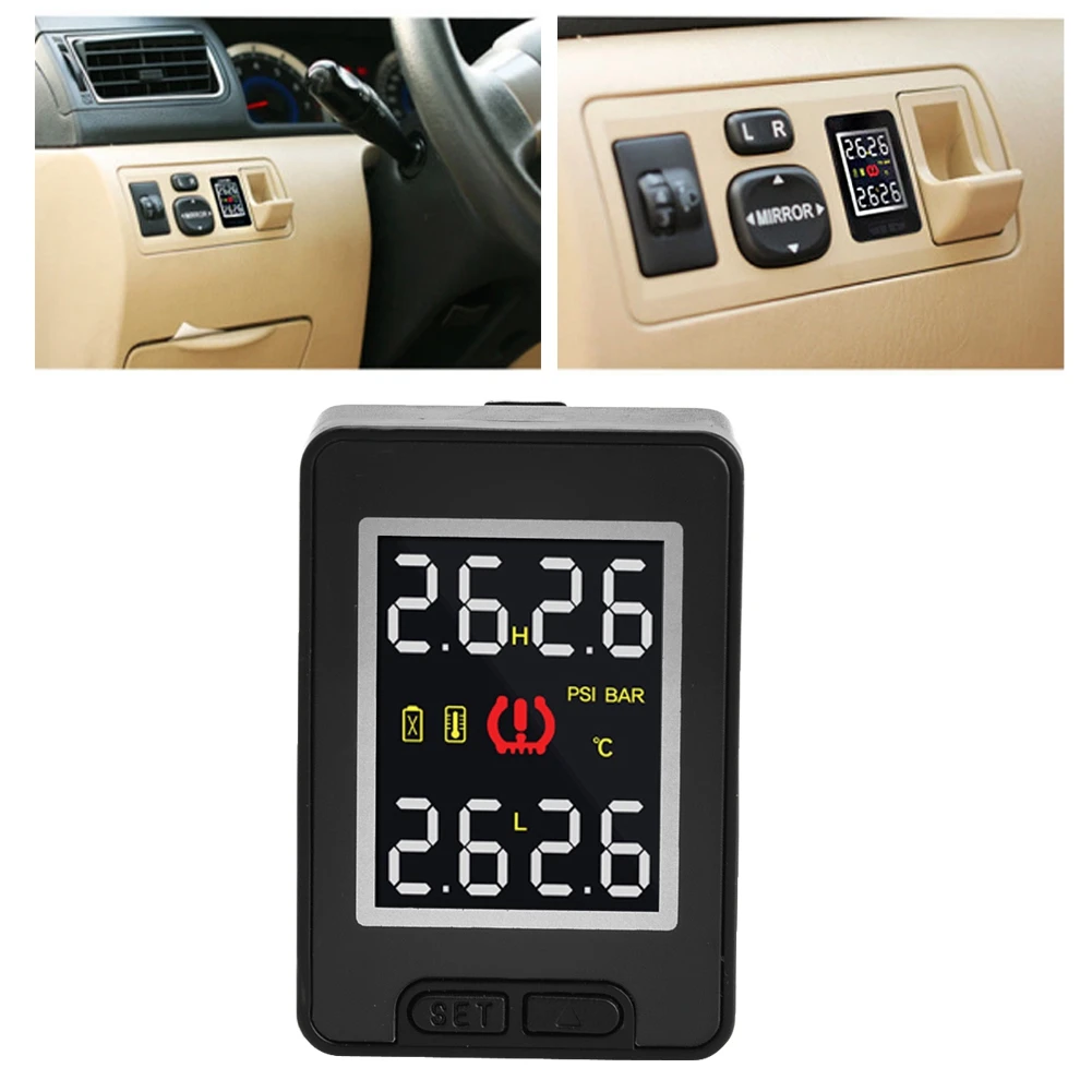 Автомобильная система контроля давления в шинах TPMS с 4 внутренними датчиками для