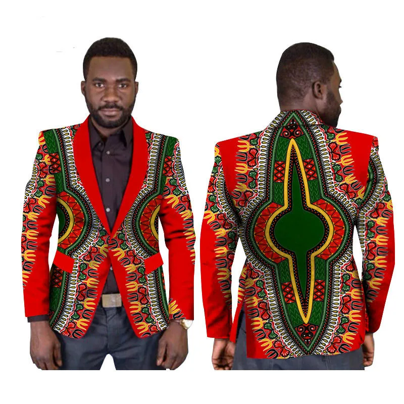 2019 African national costume African men's suit plus size cotton suit M-6XL