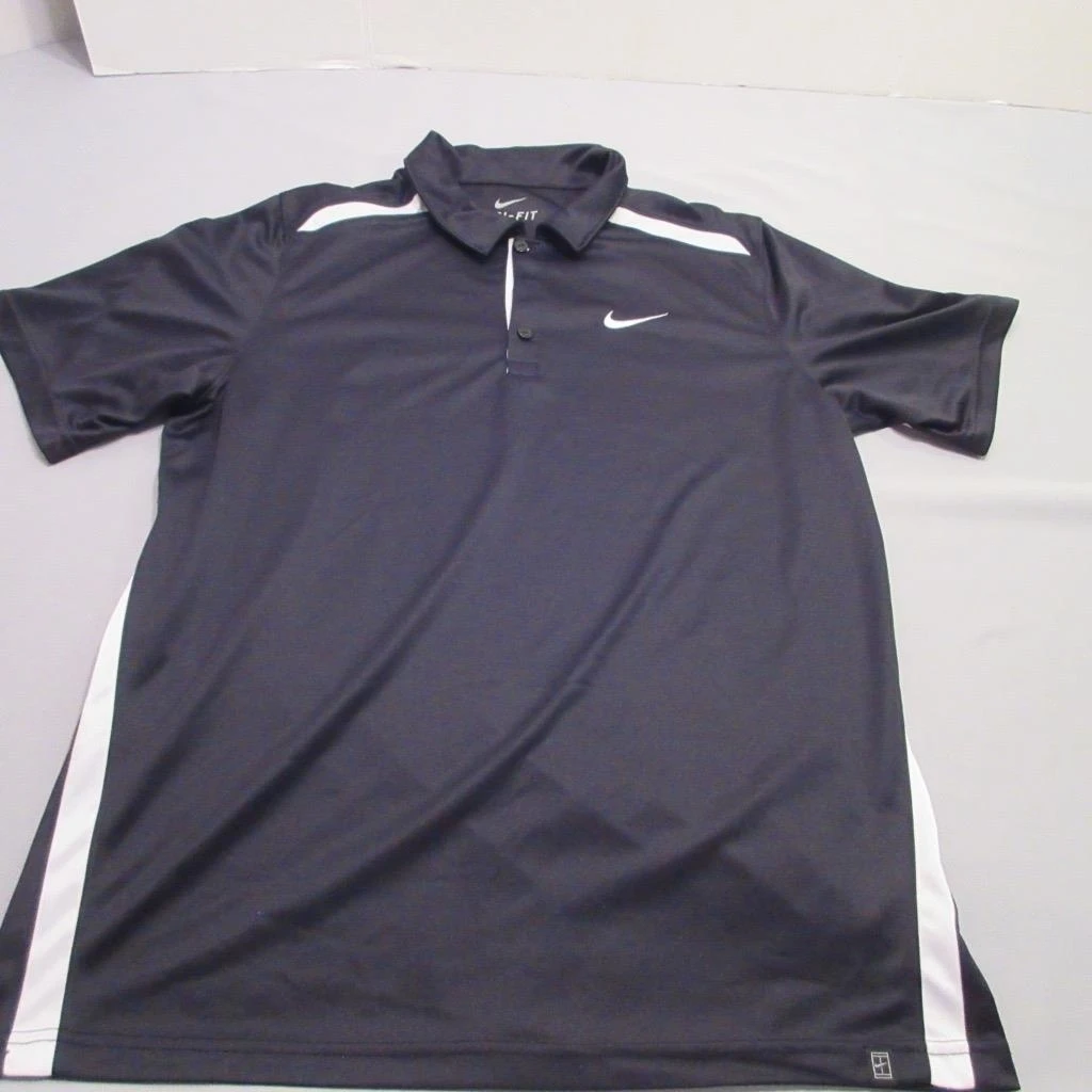 Nike 404694 010 Quarter Button Collar теннис Гольф или рубашка-поло средней длины | Мужская одежда