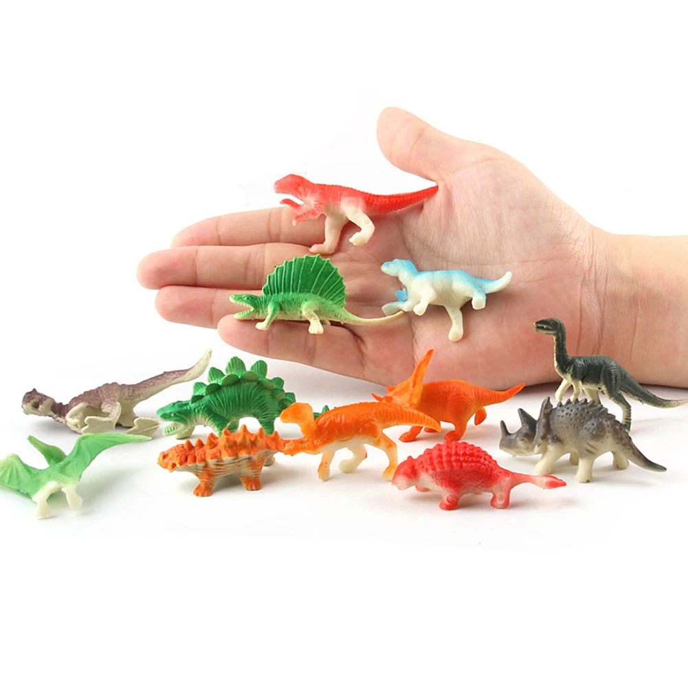 12 шт. фигурки мини игры милые украшения коллекция имитационная игрушка Юрского