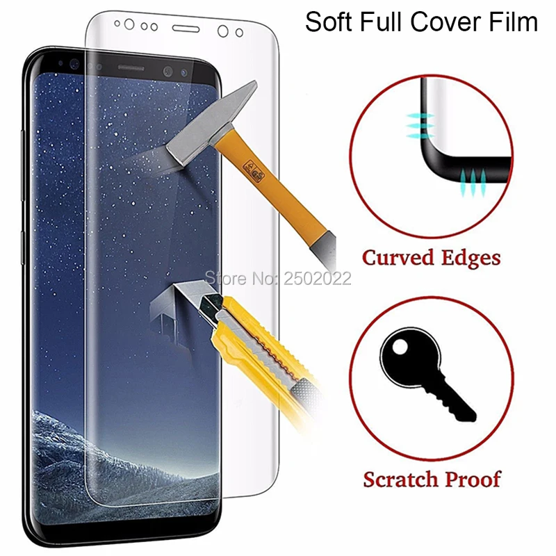 Защитная пленка для Galaxy S9 S8 S6 S7 Edge Plus 9 S 8 7 6 Plus|Защитные стёкла и плёнки телефонов| |