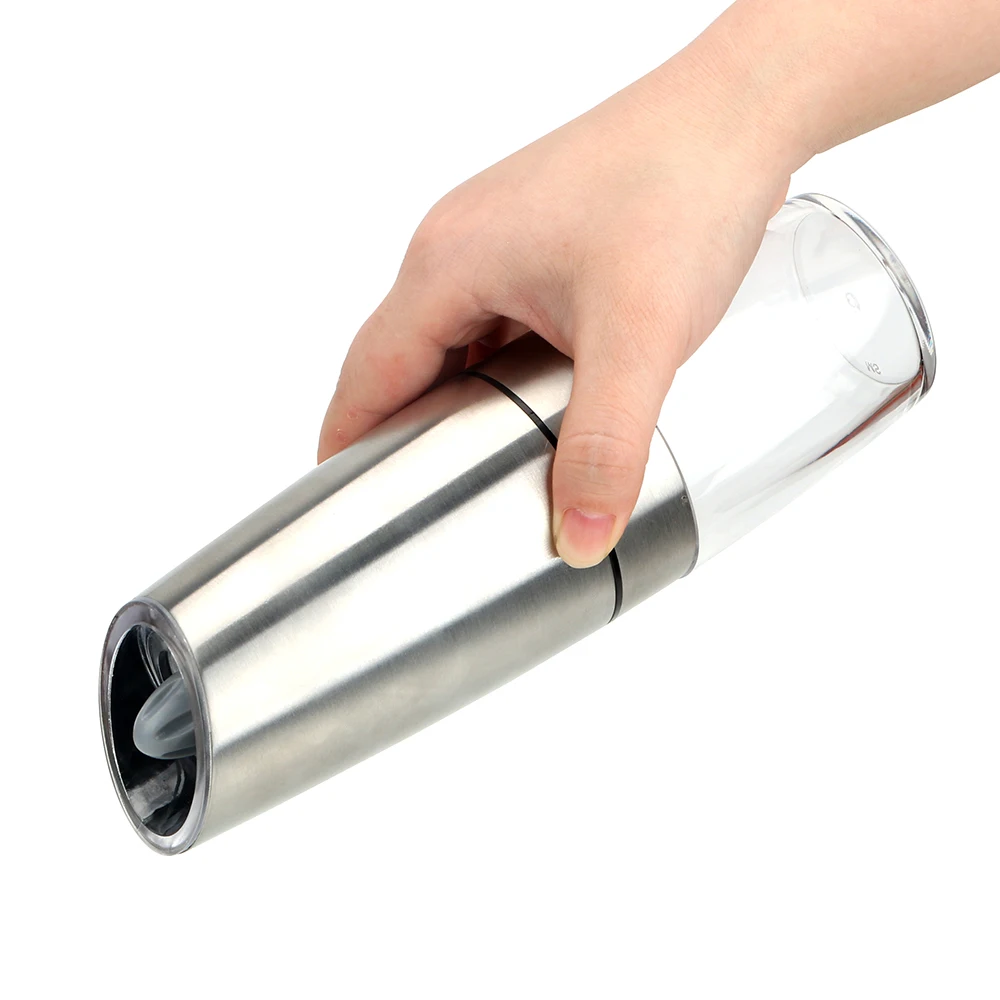 Automatic Electric Pepper Grinder Salt Cumin Spice Mill Gravity Sensor Ceramic with LED Light Shaker | Дом и сад