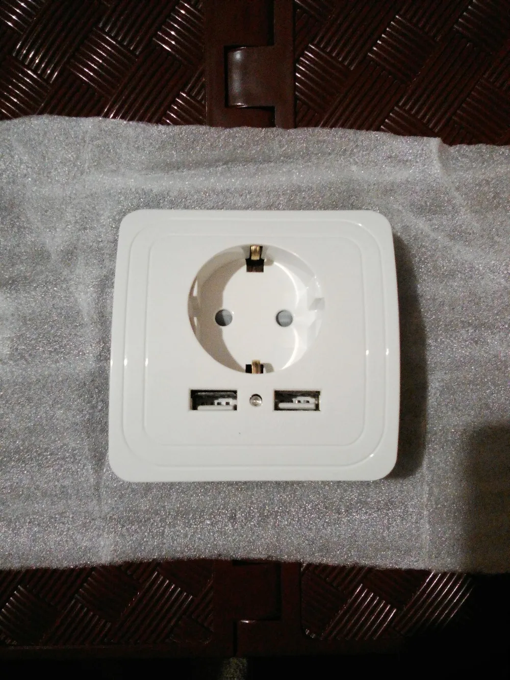 Новинка 2 порта USB AC Розетка штепсельная вилка европейского стандарта безопасные