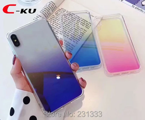 Мягкий акриловый чехол из ТПУ C ku Blue Ray для Iphone X XS MAX 6 5 XR 1 дюйма с прозрачным