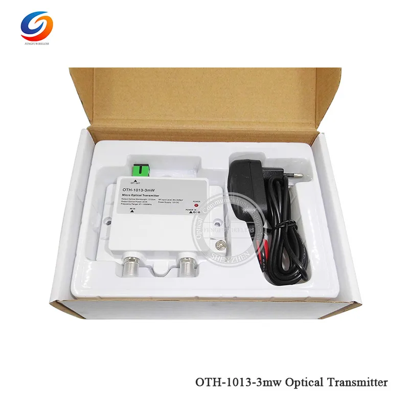 Высокое качество мини микро OTH 1013 3mW оптический передатчик CATV 1310nm 1550nm FTTH 12V DC