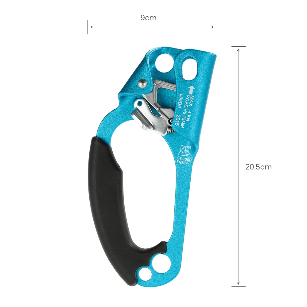 

Lixada Left Hand Ascender Use with 8mm-13mm Rope Outdoor Rock Climbing Arborist Caving Climbing CE Rescue/Rope Access/Alpinism