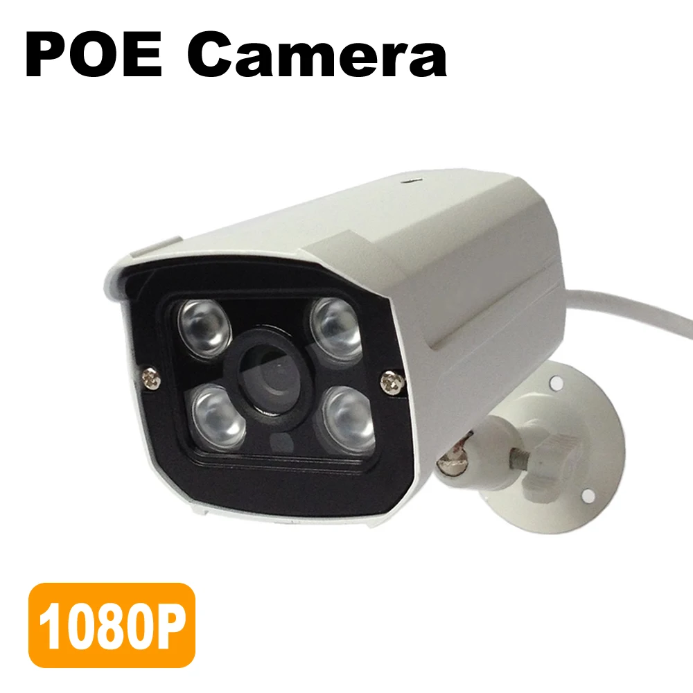 Стандартная камера видеонаблюдения 24 В POE 1080P водонепроницаемая с функцией