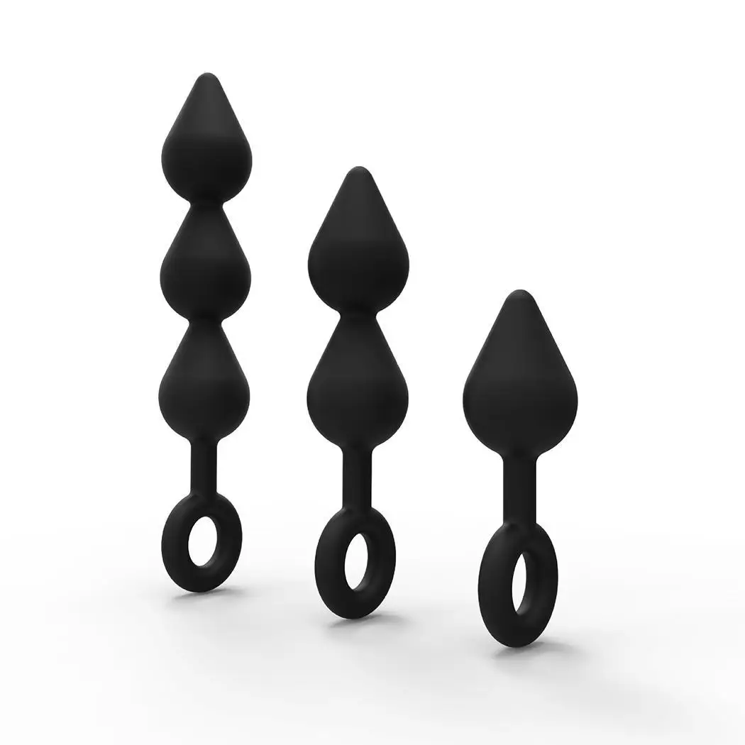 LI BO Women Adult Sex Anal Plug Stick Massage Masturbation Tool Play Pull Ring Ball Men Adults Cork Beads Anals Chain |