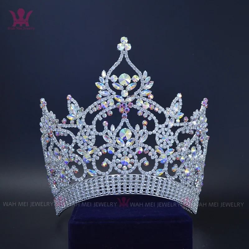 M008 Miss Canada Queen Princess Hairwear  Accessories For Party Model Show Australian Crystal Gorgeous Large Pageant Crown Tiara