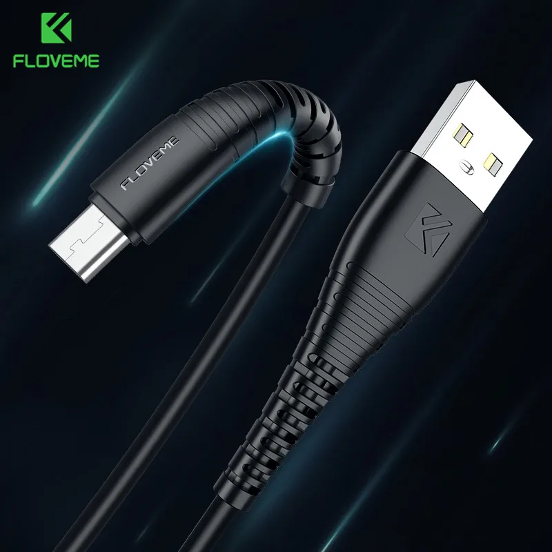 FLOVEME USB Type C кабель для Samsung S10/S10 Plus S8 S9 0 3 m/1 m высокопрочный 2.4A передачи данных