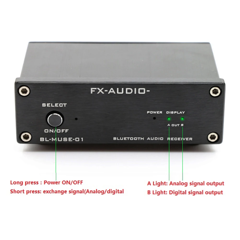 NFJ &amp FXAUDIO FX-AUDIO BL-MUSE-01 HIFI без потерь Bluetooth аудио приемник волоконно-коаксиальный